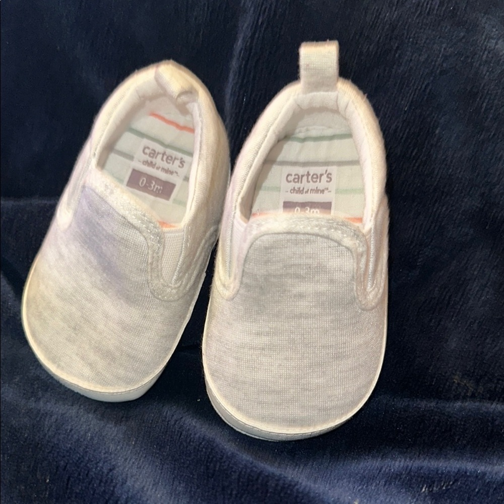 Comfy Kids Slip-On Shoes - Gray